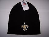 NFL Official Licensed New Orleans Saints Beanie Knit Hat CAP Classic Black with Saints Emblem