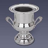 Waterford Fine Silver Antique Shell Wine Cooler W/ Liner
