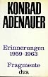 Cover Erinnerungen 1959-1963: Band 4: Fragmente