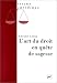 L'art du droit en quête de sagesse L'art du droit en quête de sagesse