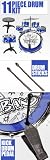 11pc Kids Boy Girl Drum Set Musical Instrument Toy Playset Bue