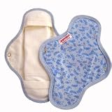Sckoon Organic Cotton Cloth Menstrual Day Pad (with 1 Liner) Blue Flower