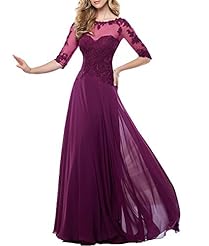 Lace Evening Dress/Mother-of-the-Bride Dress 