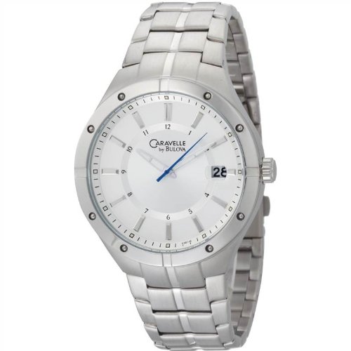 Caravelle by Bulova Men's 43B116 Silver Dial Bracelet Watch