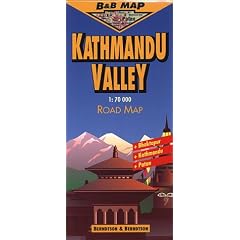 Kathmandu Valley Road Map (B&B Road Maps)