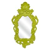 Image Finely Green Baroque Wall Mirror - 18.75W x 31.75H in.