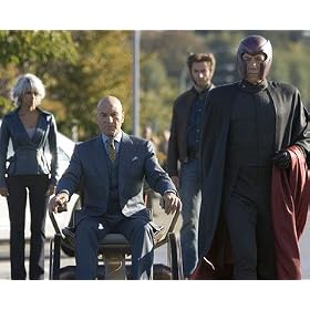 HUGH JACKMAN AS LOGAN/WOLVERINE, IAN MCKELLEN AS ERIC LENSHERR/MAGNETO, PATRICK STEWART AS PROFESSOR CHARLES XAVIER FROM X-MEN: THE LAST STAND #1 - Photo cin�matographique en couleur -GRANDE - 50x40cm