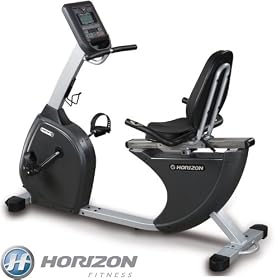 Horizon Comfort 408 Recumbent Exercise Bike - Lifetime Frame & Braking and 5 Years Parts & Labour Warranty