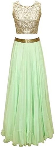 Mint Green Sheer Embroidered Cape Lehenga Summer Bridal Season EthnicDresses Women's
