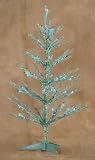 2' Pre-Lit Teal Tinsel Wire Glow Christmas Tree #2608-20BL