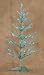 2' Pre-Lit Teal Tinsel Wire Glow Christmas Tree #2608-20BL