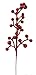 Factory Direct Craft Pack of 24 Glittery Red Artificial Berry Picks Glitter Sparkle Faux Berries for Holiday Decorations and Floral Displays (Size: 9