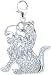 14k Gold Diamond Lion Charm (1/10 cttw)