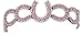 Rhinestone Horseshoes Bracelet, Pink