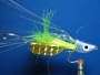 NEW FLIES Holographic & Glow in the Dark Tandem Hook Floating Head Fly #46