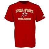 adidas Iowa State Cyclones Red Stacked T-shirt