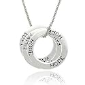 3 in 1!Triple 3 Sterling Silver .925 'Faith' 'Hope' 'Love' Round Circle Pendant