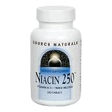 Source Naturals Niacin Vit B-3 250mg Time Release, 250 tablets (Pack of 3)