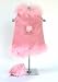 Pink Boa Harness Dress W/Beret - Size M