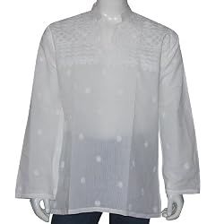 Mens Embroidered Kurta Casual Cotton Shirt India Chest 40 inches (gck168)