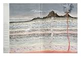 Cross-Section of the Earth's Crust Giclee Poster Print by French School, 24x18