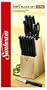 Sunbeam 13-Piece Knife Set with Pinewood Block