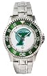 Tulane University Green Wave Mens Competitor Stainless Steel Watch