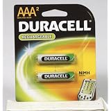 Duracell 2-Pack of AAA NiMH Rechargeable Batteries (DC2400B2)