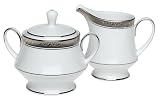 Noritake Crestwood Platinum Sugar and Creamer Set