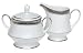 Noritake Crestwood Platinum Sugar and Creamer Set