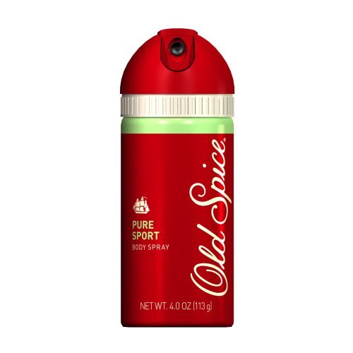 Old Spice Body Spray, Pure Sport, 4-Ounce Bottle (Pack of 12)