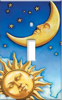 Moon and Sun Switch Plate