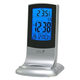 Acctim 71137 Linz Radio Controlled Alarm Clock, Silver