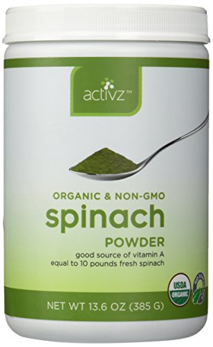 Organic Whole Food Spinach Powder by Activz 13.6oz