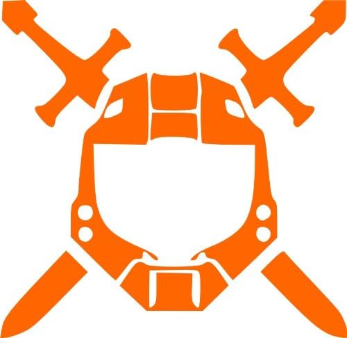 JP Vinyl Design - Xbox 360 - Halo -Vinyl Decal - 6" - Orange