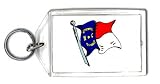 Keychain with North Carolina, state, flag