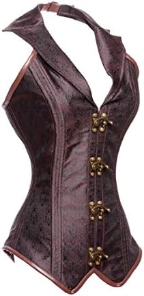 Steampunk Women's Steel Boned Latex Waist Trainer (Vest) Corset Tummy Tuck Body Shaper