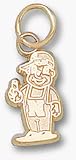 Nebraska Cornhuskers Lil' Red Mascot 7/16 Charm - 14KT Gold Jewelry