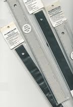 Alumicolor 12" Non-Slip Straight Edge Ruler (Lot of 4)
