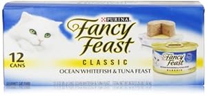 Fancy Feast Ocean Whitefish Classic Variety Pack (12 Count, 3 Oz Each)