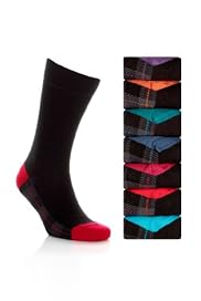 7 Pairs of Cotton Rich Freshfeet Tartan Socks with Silver Technology [T10-0108S-S]
