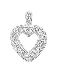Platinum Diamond Heart Pendant - 0.23 Ct. -- LIFETIME WARRANTY