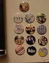 Set of 13 BRAND NEW Beatles One Inch Magnets