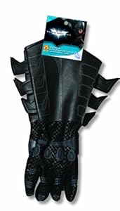 Batman: The Dark Knight Rises: Batman Gloves with Gauntlets, Child Size (Black)