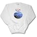 777images Designs Graphic Design Patriotic - Digital Oil Painting of Oregon Coast with USA text design - Sweatshirts