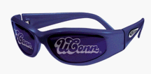 Click here to buy Connecticut Huskies Titan Sunglasses (Blue Matte) by Jax.