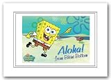 : SPONGEBOB - ALOHA - 8x10 - MATTED PRINT