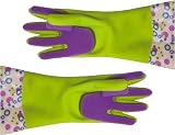 LushLife Sponge Gloves - Lime  Purple 46966
