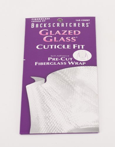 Backscratchers Extreme Glass Glaze Cuticle Fit Self-Adhesive Pre-Cut Fiberglass Wrap, 168 Count