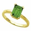 14K Yellow Gold Chatham Created Emerald Ring